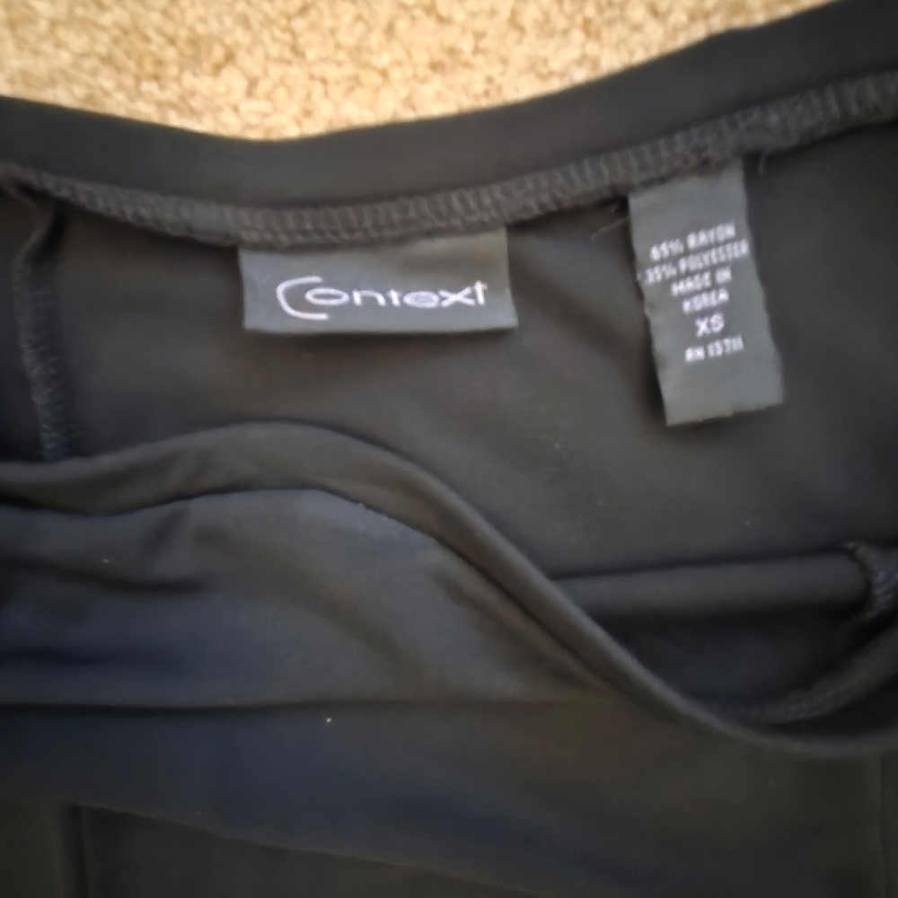 Matte Jersey Black Hi-Low Skirt - Picture 5 of 6